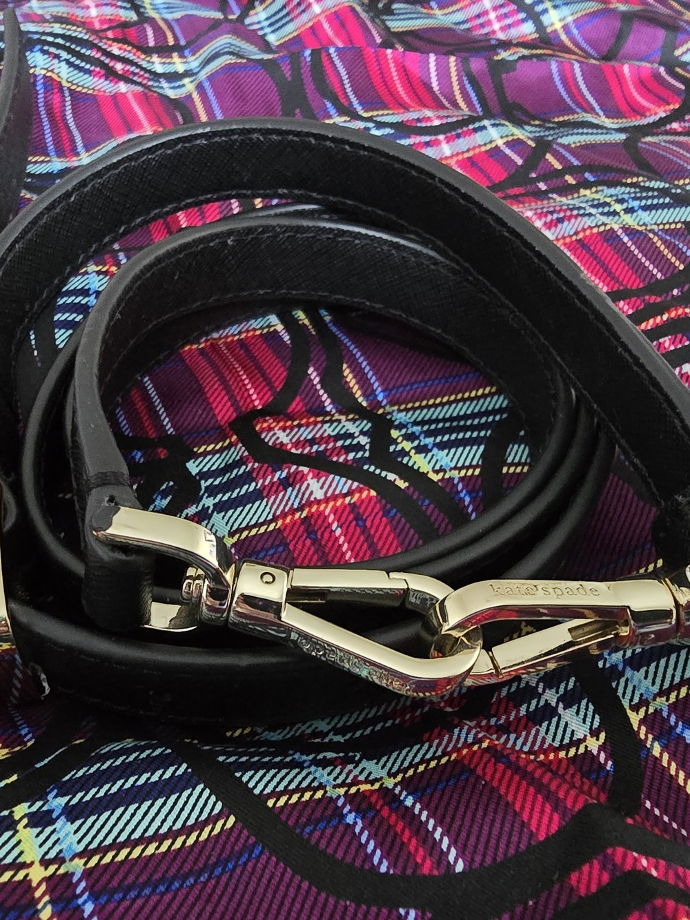 Kate Spade Black Saffiano Leather Crossbody Strap